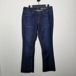 New York & Company Womens Jeans Size 10 Low Rise Bootcut Curvy Dark Wash Denim